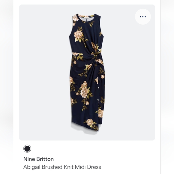 Nine Britton Midi Dress NWT Nine Britton Vivienne Knit Midi Dress Blue